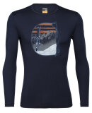 ICEBREAKER  - ICEBREAKER HERRE ULDUNDERTØJ M 200 OASIS LS CREW MT BLANCE
