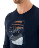 ICEBREAKER  - ICEBREAKER HERRE ULDUNDERTØJ M 200 OASIS LS CREW MT BLANCE