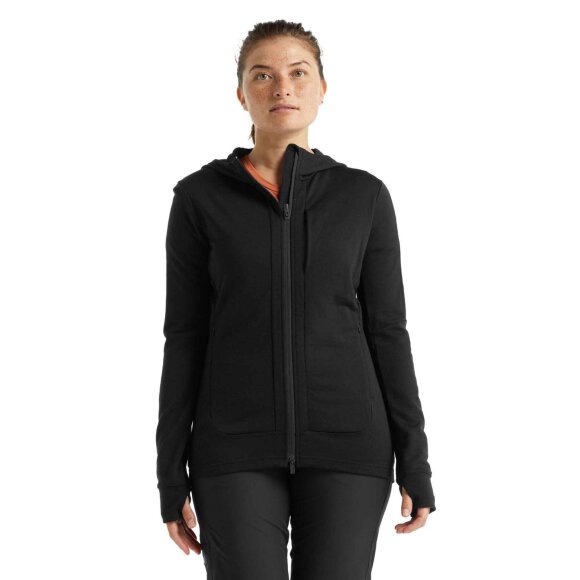 ICEBREAKER  - W QUANTUM III LS ZIP HOOD