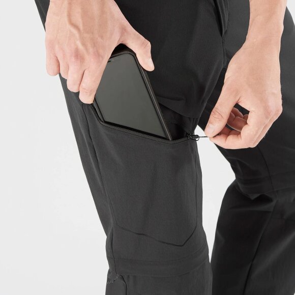 SALOMON - SALOMON HERRE VANDREBUKSER - WAYFARER ZIP OFF PANTS - SORT