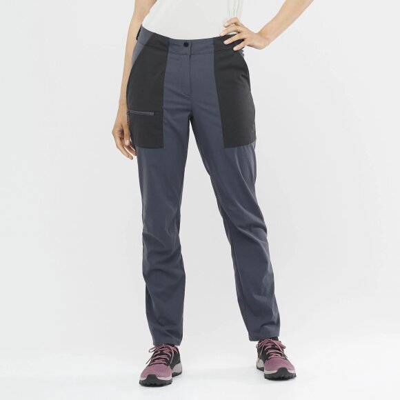 SALOMON - SALOMON DAME VANDREBUKSER - OUTRACK PANTS REGULAR - EBONY/BLACK