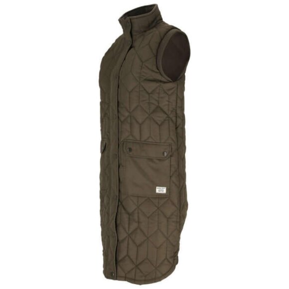 WEATHER REPORT - W BEAH LONG QUILTED VEST