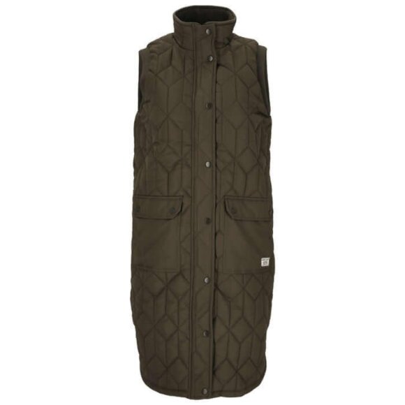 WEATHER REPORT - W BEAH LONG QUILTED VEST