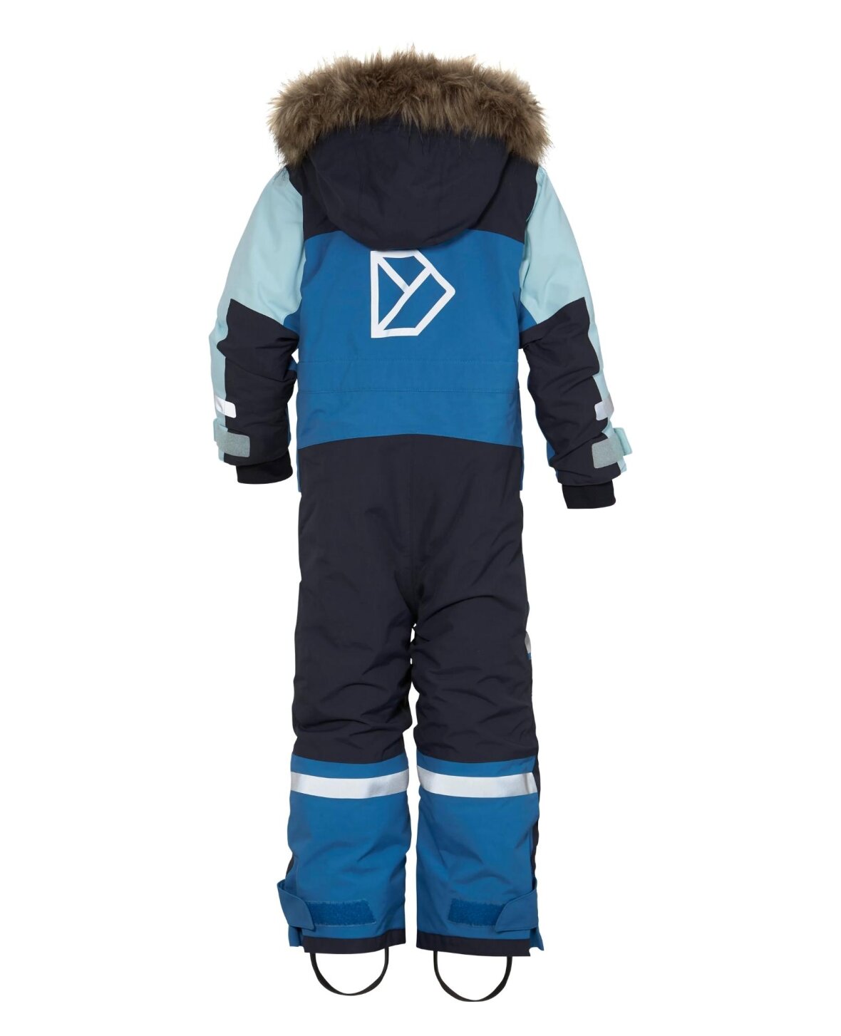 thumbnail interactive-video image 1 of Didriksons Bille Kids Waterproof Insulated Snowsuit | Unisex Coverall | Multicolored 1 of 2