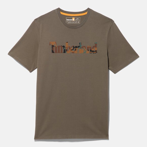 TIMBERLAND - M SS CAMO LINEAR LOGO TEE