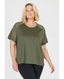 Q SPORTSWEAR - W CANDIAN MESH TEE