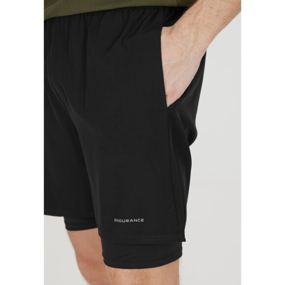 ENDURANCE - M KROS 2-IN-1 SHORTS