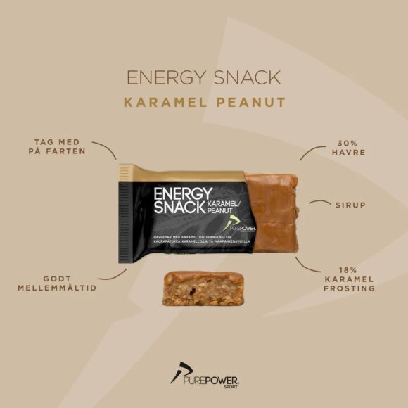 PUREPOWER SPORT A/S - ENERGY SNACK KARAMEL