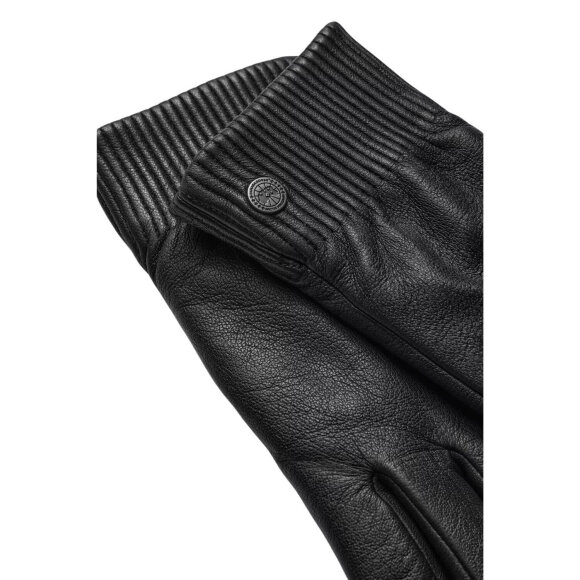 CANADA GOOSE - W LEATHER RIB LUXE GLOVE