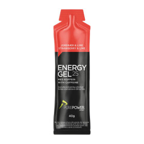 PUREPOWER SPORT A/S - ENERGY GEL KOFFEIN JORBÆR/LIME